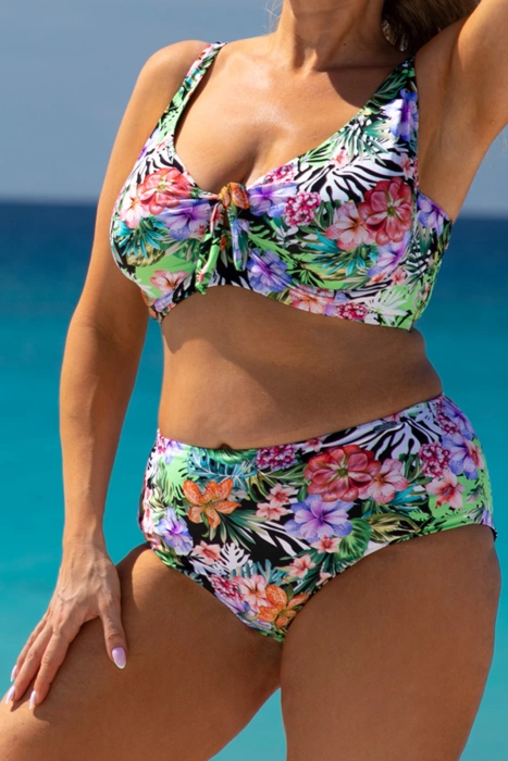 Majtki kąpielowe figi z wysokim stanem Kolekcja MIX&MATCH