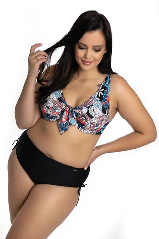 Dwuczęściowy kostium kąpielowy Plus Size modelujący miękkie miski i majtki z wysokim stanem