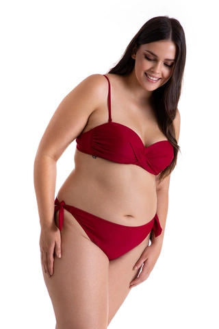 Majtki kąpielowe figi wiązane po bokach