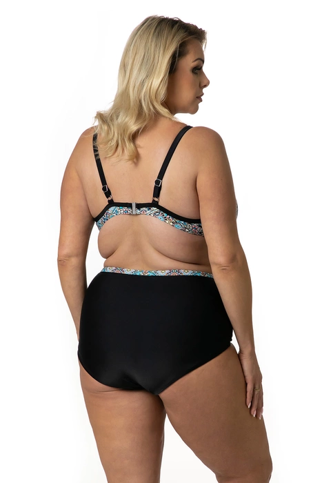 Dwuczęściowy kostium kąpielowy z usztywnianymi miskami, pełne figi