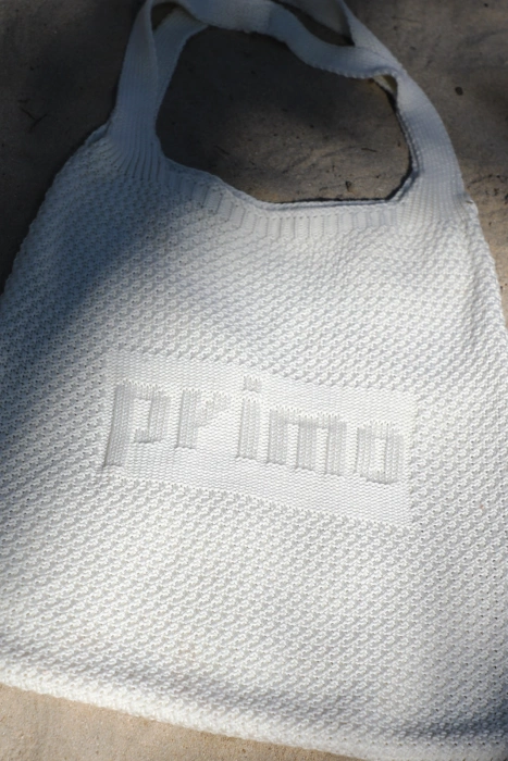 Torba dzianinowa na ramię Primo x Fobya kremowa