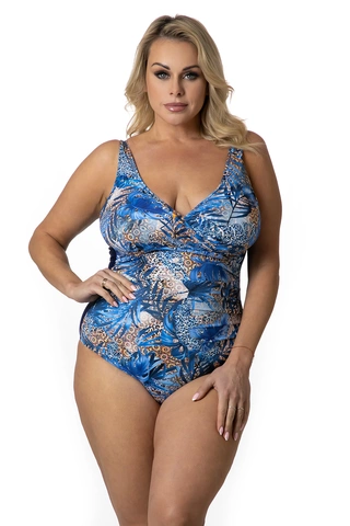 Jednoczęściowy kostium kąpielowy wyszczuplający z usztywnianymi miskami