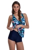 Tankini dwuczęściowy komplet ze spodenkami