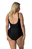 Jednoczęściowy kostium kąpielowy modelujący wyszczuplający usztywniane miski Plus Size