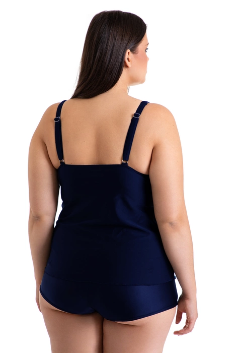 Tankini dwuczęściowy komplet ze spodenkami