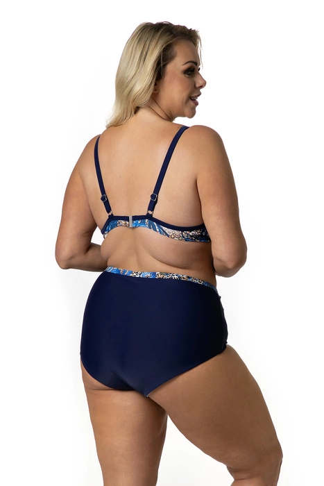 Dwuczęściowy kostium kąpielowy z usztywnianymi miskami, pełne figi