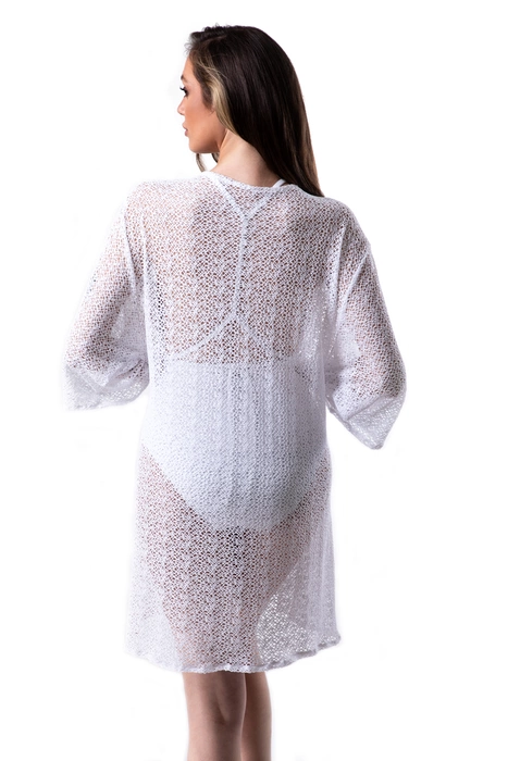 Ażurowa tunika plażowa pareo narzutka