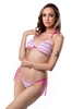 Dwuczęściowy kostium kąpielowy wzorzyste bikini, wiązany stanik i majtki