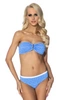 Dwuczęściowy kostium kąpielowy bikini bez ramiączek