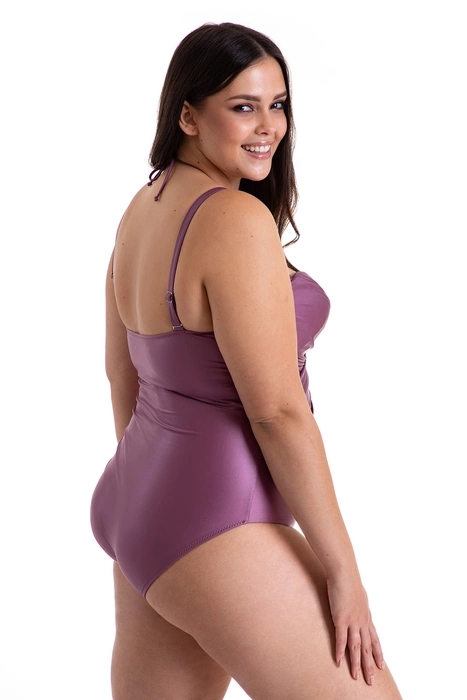 Jednoczęściowy kostium kąpielowy wyszczuplający z usztywnianymi miskami i odpinanymi ramiączkami