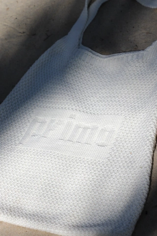 Torba dzianinowa na ramię Primo x Fobya kremowa